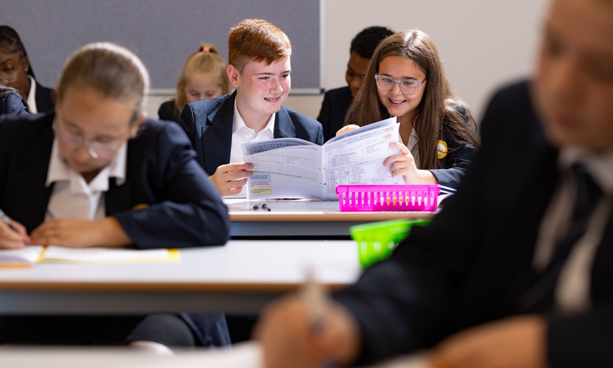 Orchards - students in class